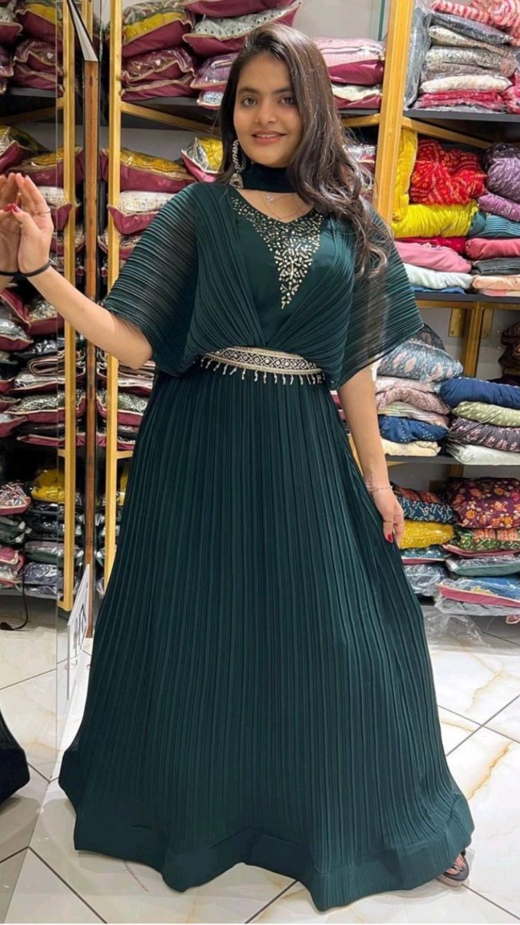 fcity.in - Royon Printed Anrkali Gown / Kashvi Fabulous Kurtis